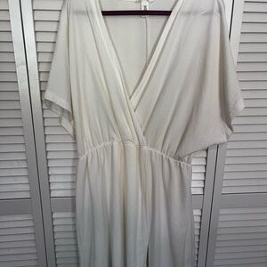 Elegant White V-Neck Dress : H&M